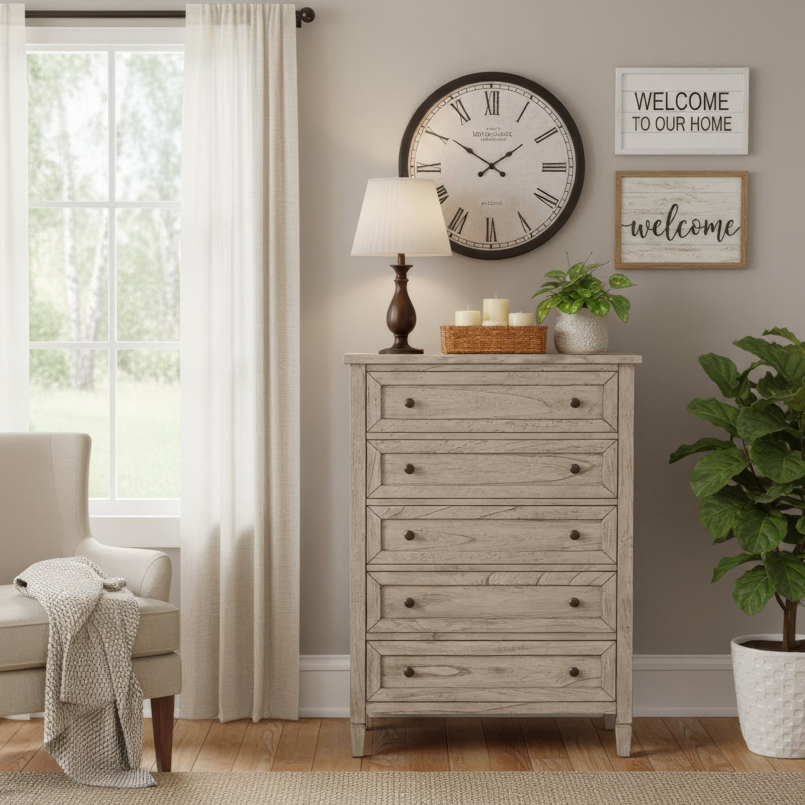 Charleston 5-Drawer Chest