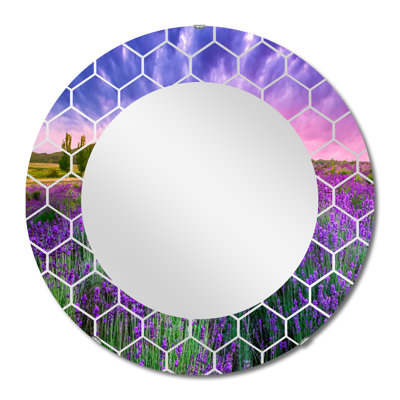 Miroir mural Glorious Sunset Over Blossoming
