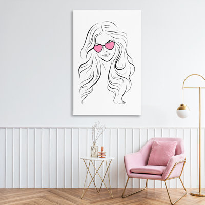 Toile de lunettes de soleil Leila rose, conception par Martina Pavlova