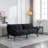 Black Convertible Folding Modern sofa Bed-823974377