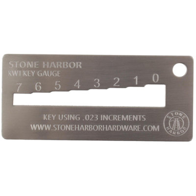 Stone Harbor Hardware 1.5'' W Silver Key Chain