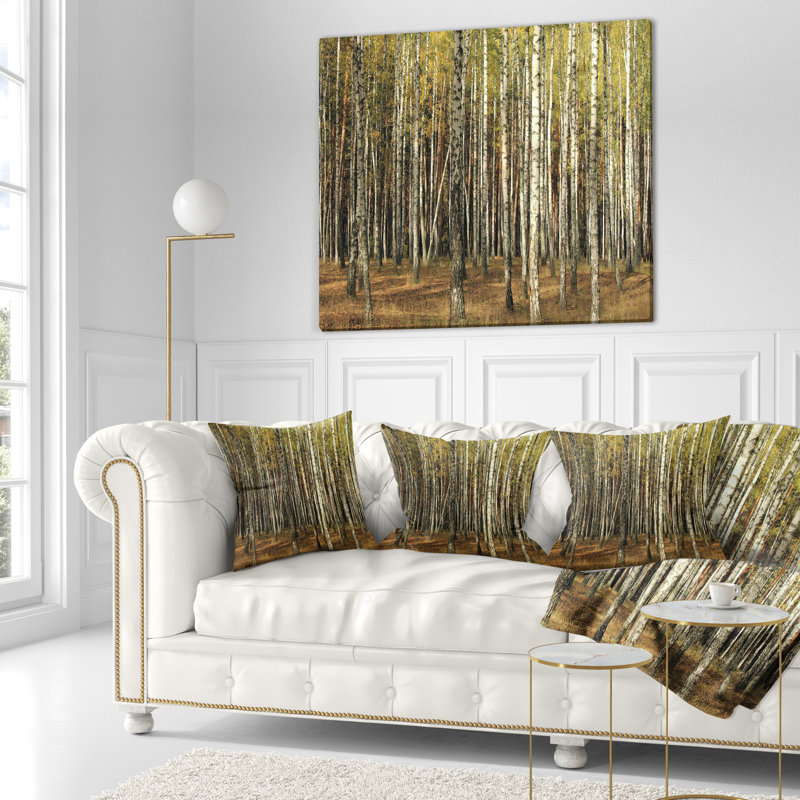 Coussin Green Forest, 16 po x 1 po, Carré