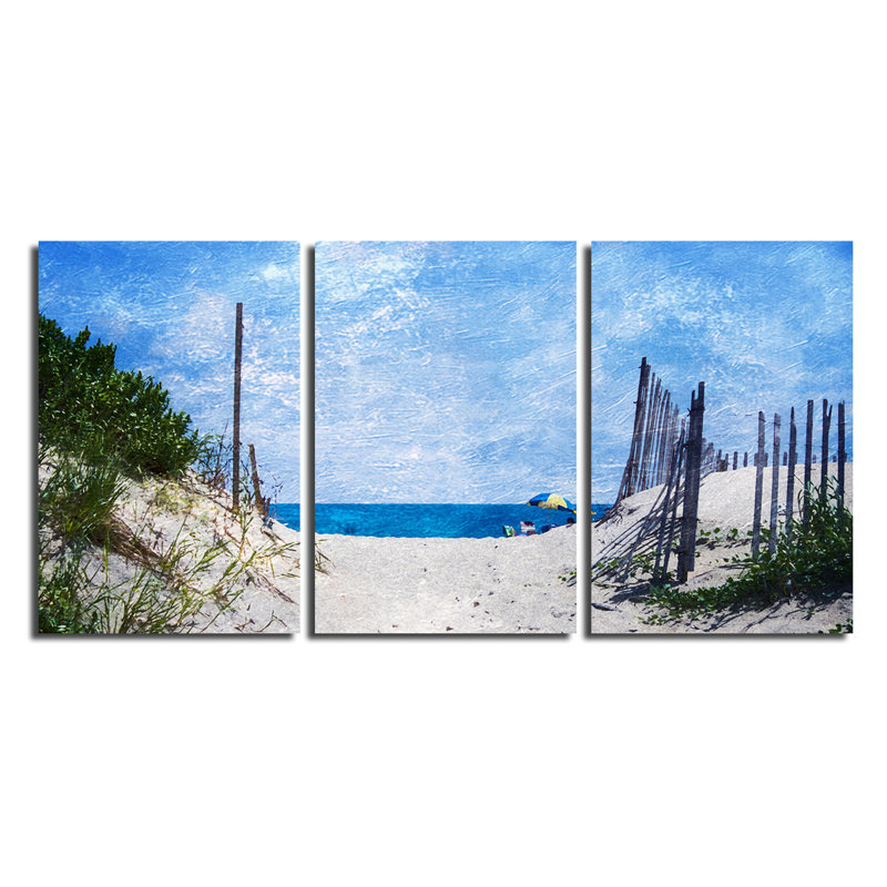 «Beach Days», ensemble de 3 impressions sur acrylique