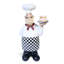 Statue décorative de chef boulangerie blanche 10 pouces 24 cm