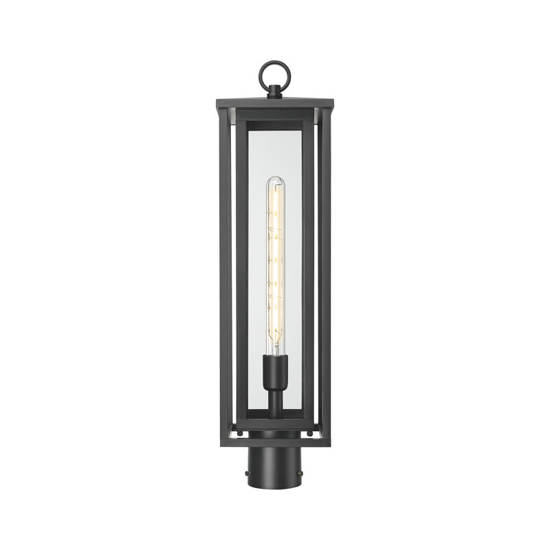 Lampadaire d'extérieur à lanterne 7 po Ashland, Verre transparent