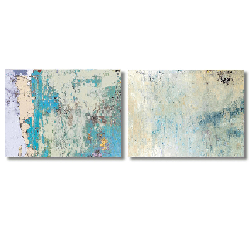 «Rain Set» par John Beard - reproduction d'art sur toile, Noir, H 20 po x l 48 po x P 2 po