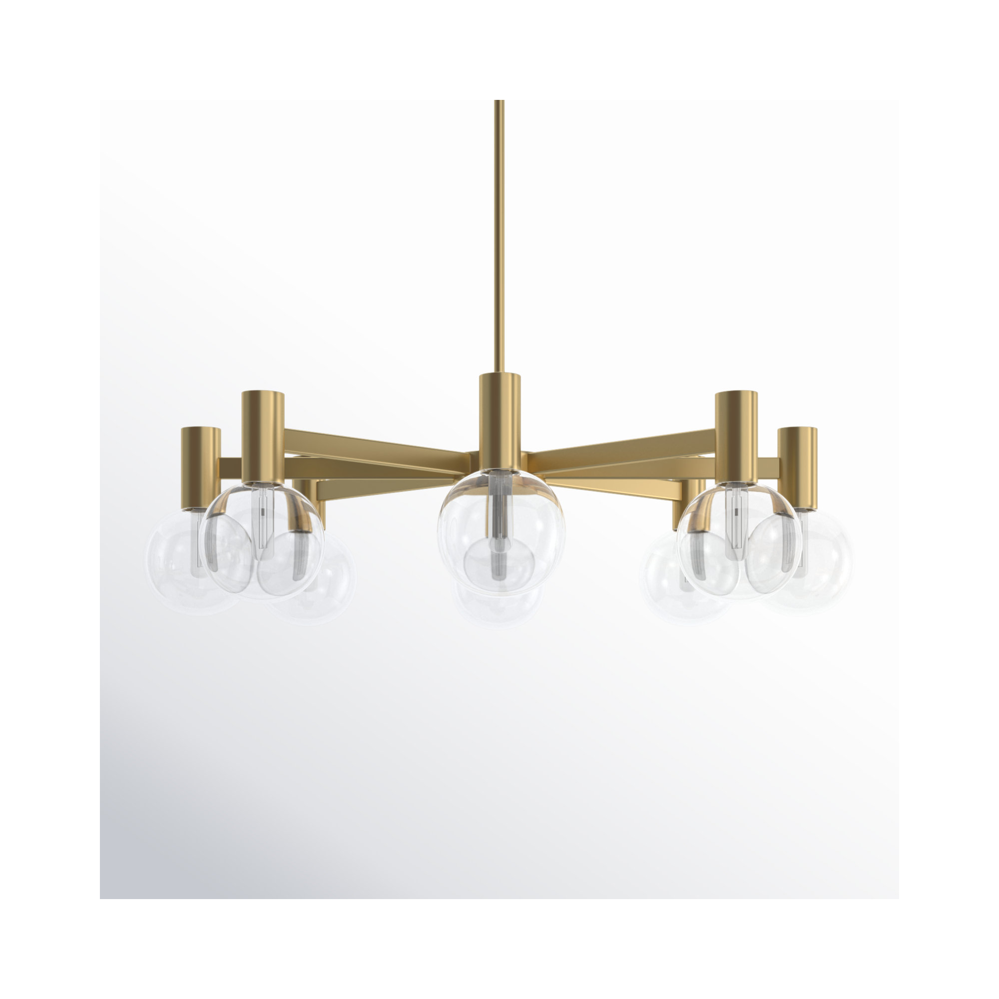 Rorem Chandelier, Gold, 8 Lights