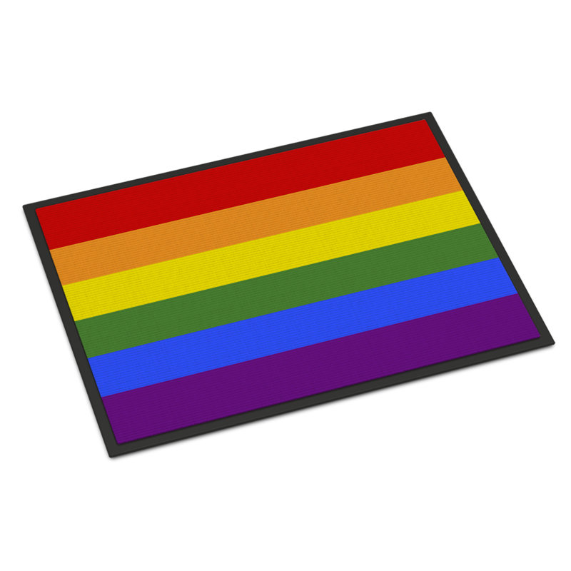 Tapis de porte USA Gay Pride, l 18 po x L 27 po, Fierté gaie