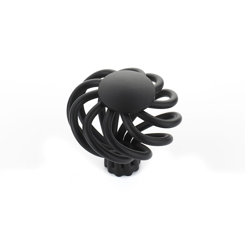 Expression 1 1/2" Diameter Mushroom Knob, Matte Black