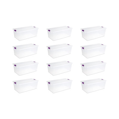 Contenant de rangement avec couvercle transparent Sterilite