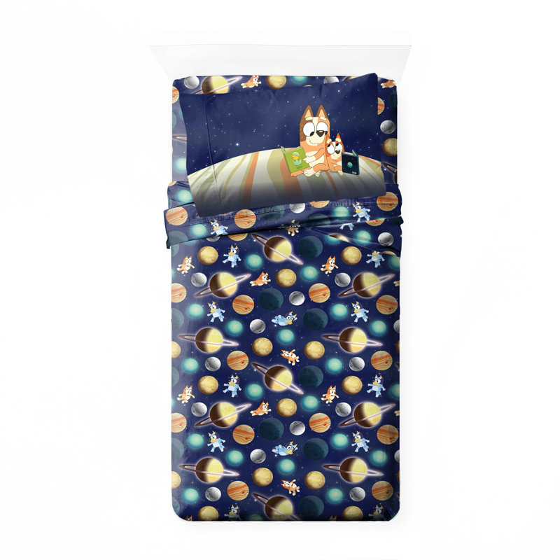 BLUEY BLAST OFF TODDLER SHEET SET
