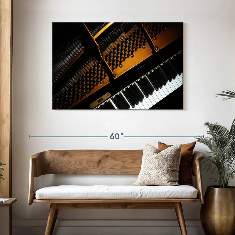 Abarca à l'intérieur du piano, H 30 po x l 45 po
