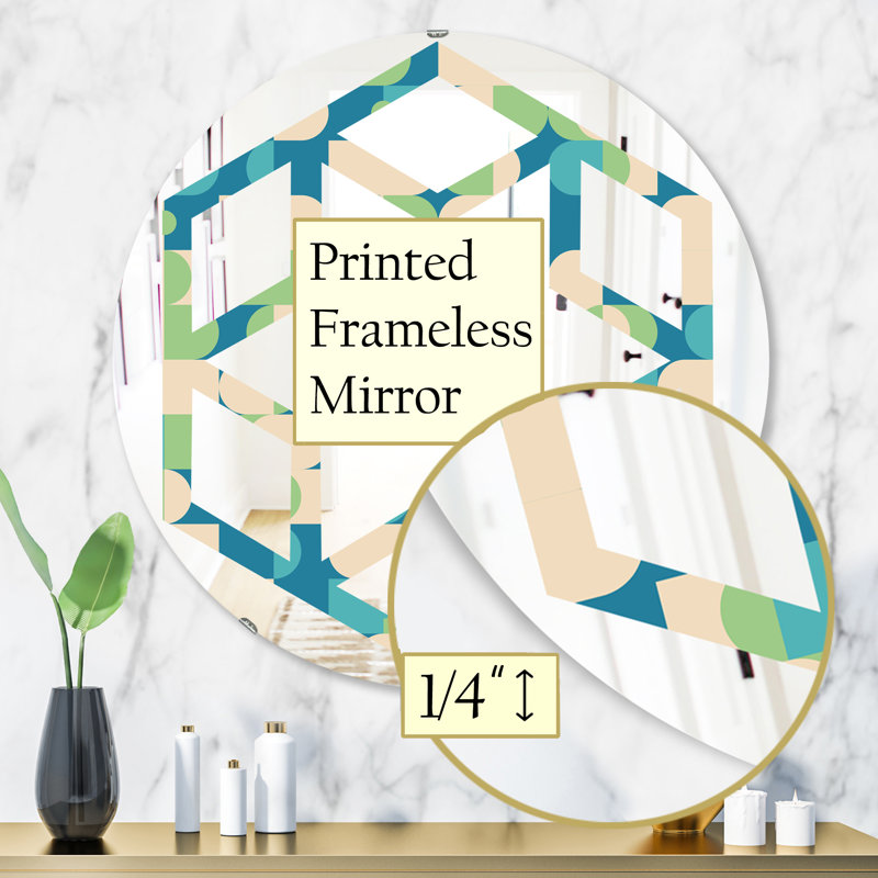 Miroir mural Hexagon Star, H 31,5 po x l po