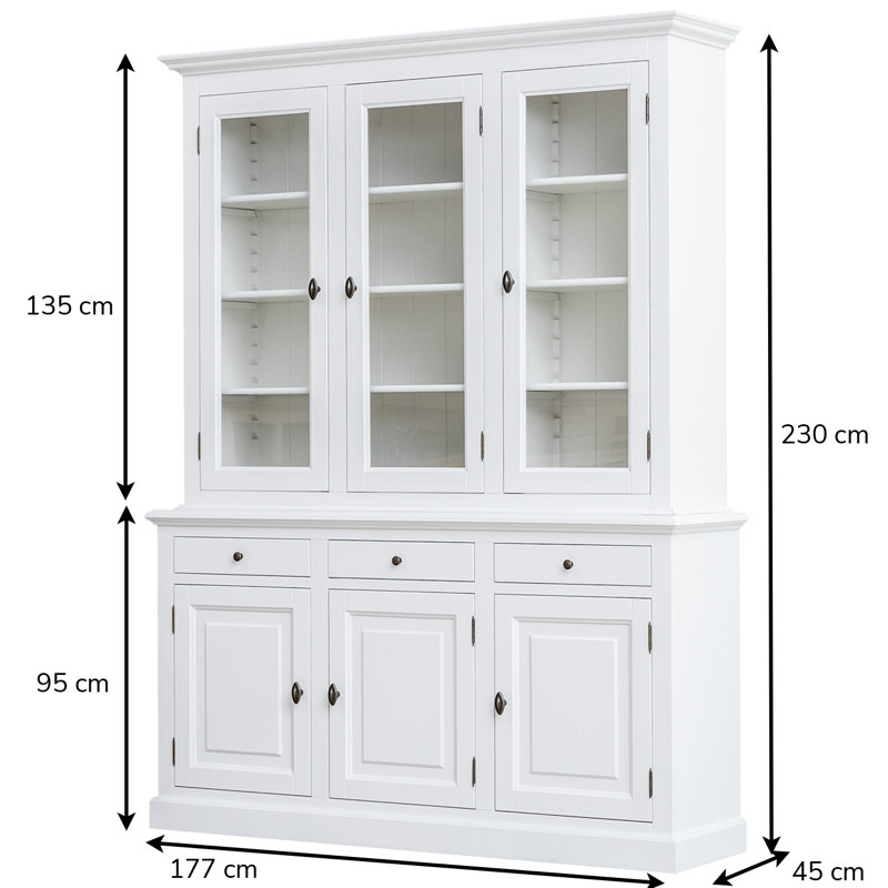 Berardina Display Cabinet, White