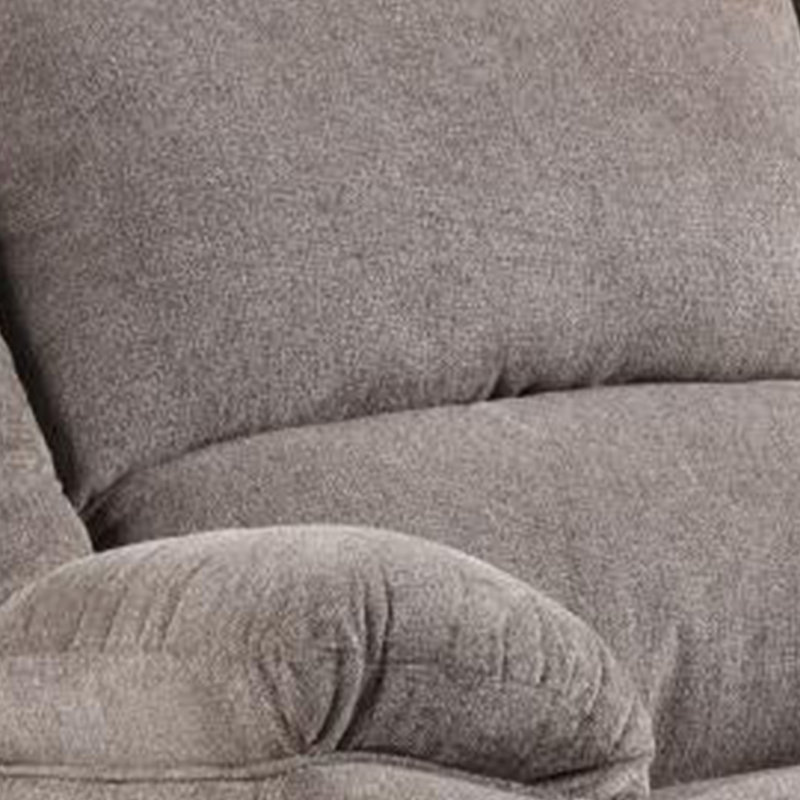 Cem Manual Reclining Chair, Pillow Tufted, Mocha Gray Chenille