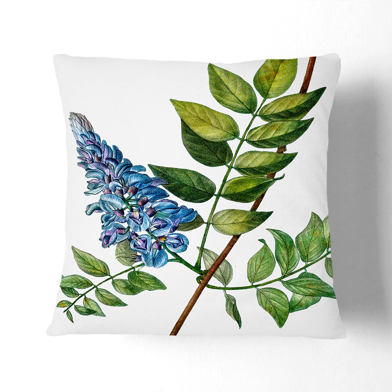 Floral Square Cushion, 55cm H x 55cm W x 20cm D