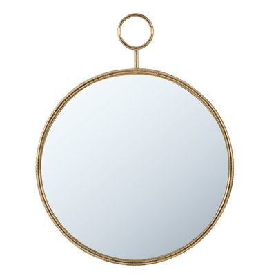 Miroir à cadre en métal - salon, vestibule, bureau avec reflet transparent, structure de 26,4 po