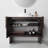 Arno 36'' Natural Oak Veneer plywood Bathroom Vanity with Solid Surface Top-87543169