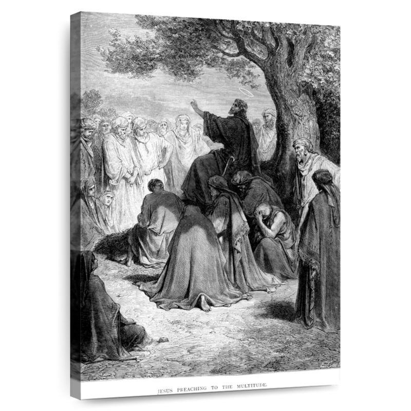 Adella Jesus Preaching, 36" H x 24" W