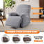 Housse pour canapé inclinable et extensible 3 pièces Wald-347596119