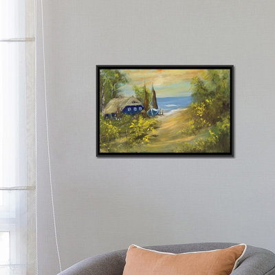 «Blue House I», reproduction sur toile
