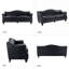 Canapé en cuir véritable 81,5 po Ashantae-104346076