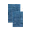 Sandcliff Checkered Cotton Non-Skid Machine Washable 2 Piece Bathroom Rug Set-71268310