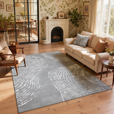 Rectangle Abstract Area Rug