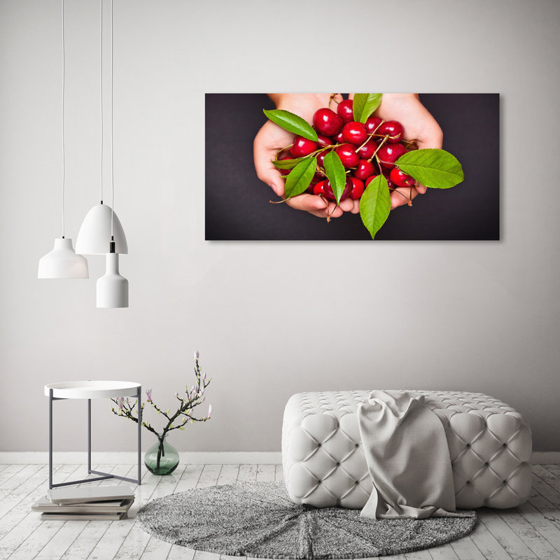 Cherries In Your Hands - Wrapped Canvas Print