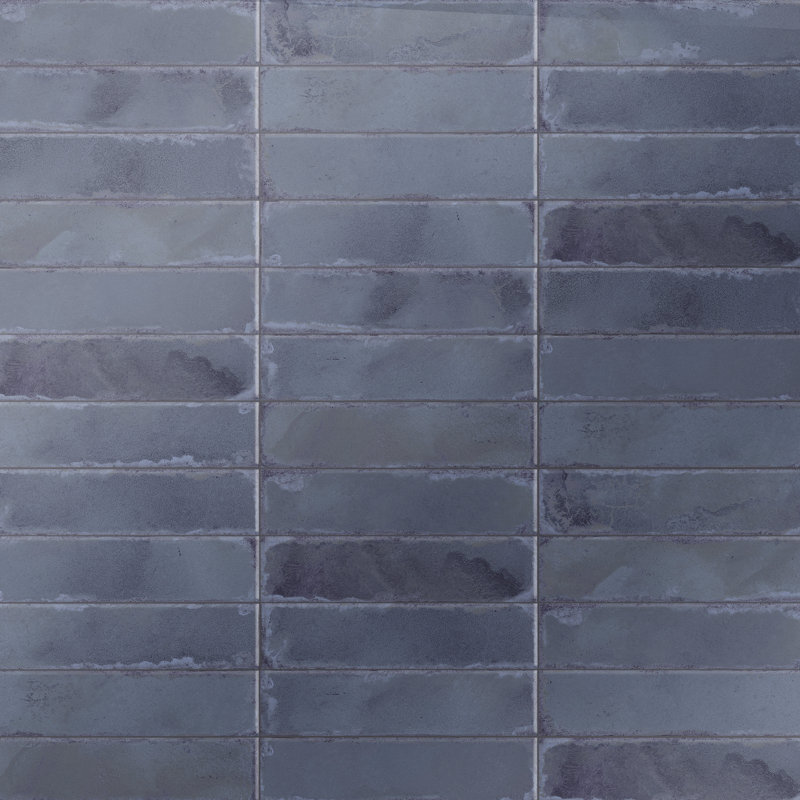 Luca 3" x 12" Ceramic Tile, Blue