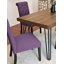 Ensemble de salle à manger 7 pièces, table à manger en épingle à cheveux avec 6 chaises, 4 options de couleurs-114251928-131409505