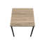 Dazzling 3 tables - tables basses et 2 tables de bout, taupe foncé, métal noir scintillant 3 pièces stratifié taupe, rétro