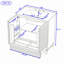 Freestanding Standard Free Standing Single Double Single Vanity Bathroom Vanity With Ceramic Top-699014428