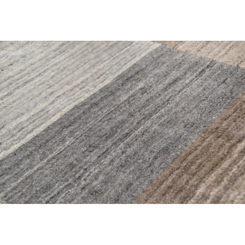 Brunelle Geometric Hand Woven Area Rug, Rectangular 250 x 350 cm