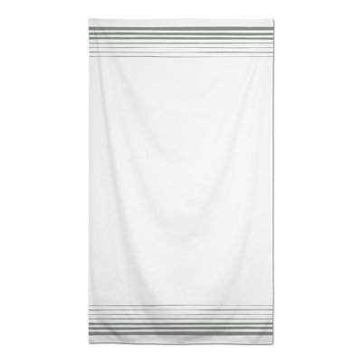Nappe rectangulaire à rayures en polyester