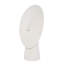 Cycladic Head, Sculpture, Oval, White Stone
