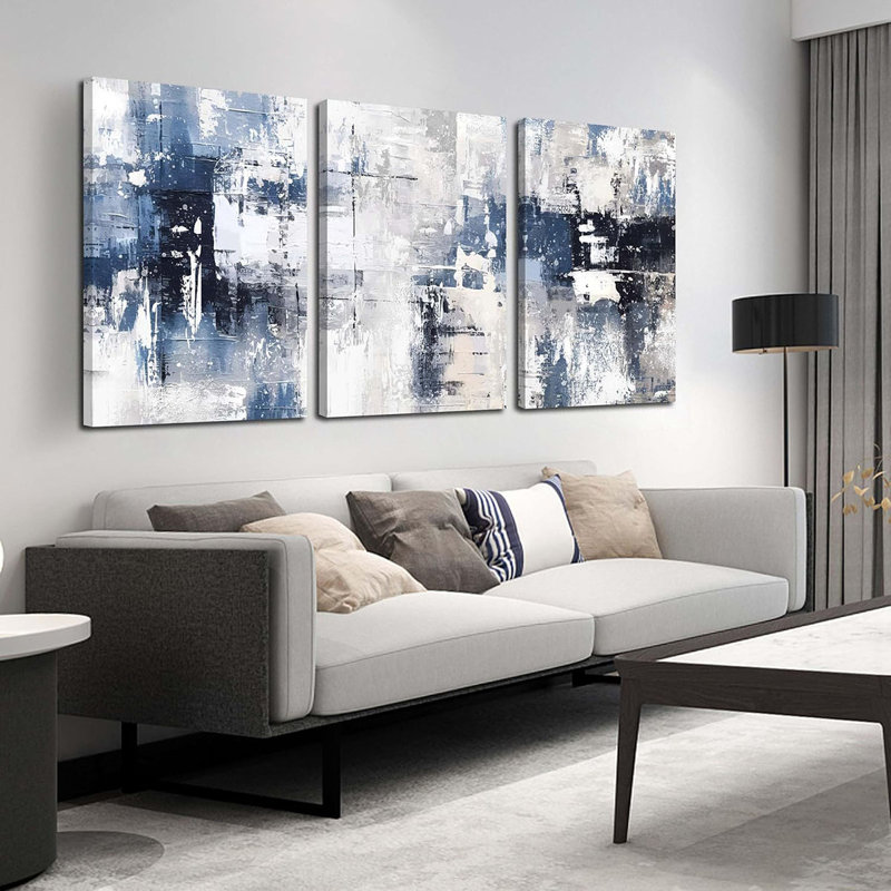 3 Piece Wrapped Canvas Print, 90 cm H x 60 cm W
