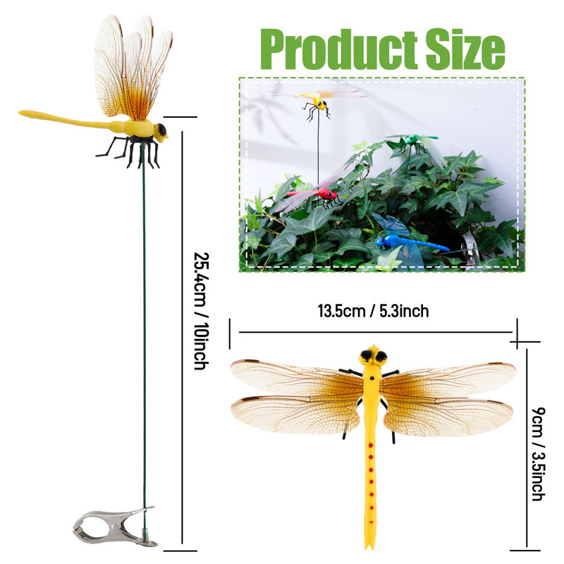 12 Pack Dragonfly Clip