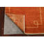 Tapis de couloir orange en laine noué à la main de conception unique 2 pi 8 po x 9 pi 1 po New Age