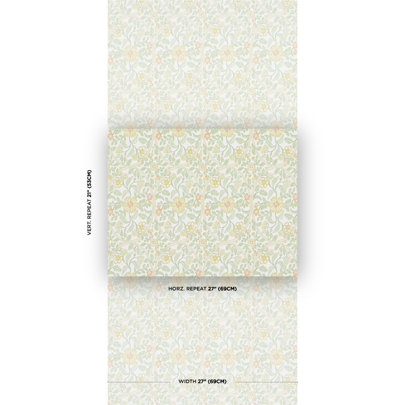Garden Guild Wallpaper, Orange