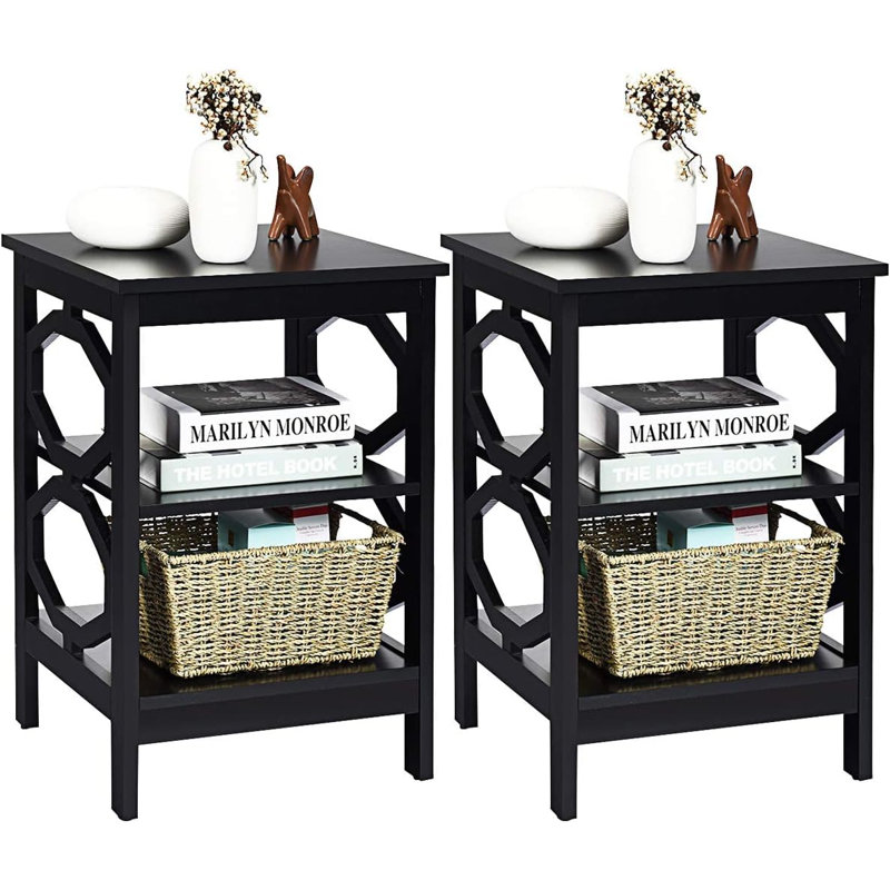Ameeya Side Table Set, Black