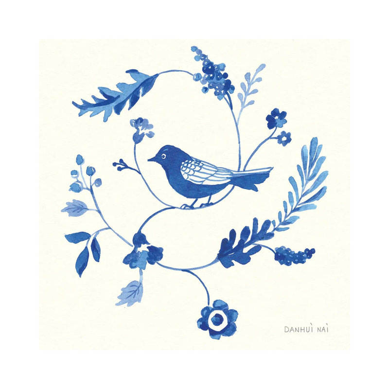 Songbird Celebration III by Danhui Nai - Wrapped Canvas Gallery-Wrapped Canvas Giclée, 30.48 cm H x 30.48 cm W