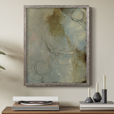 Zen Path I, reproduction encadrée - bois massif