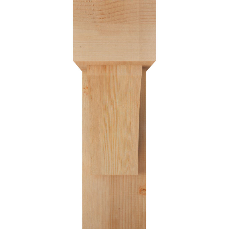 Support à blocs l 7 1/2 po x P 24 po x H 24 po Thorton avec support décalé, sapin Douglas, 24 x 24