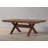 Karven Wood Trestle Extendable Dining Table with Leaf