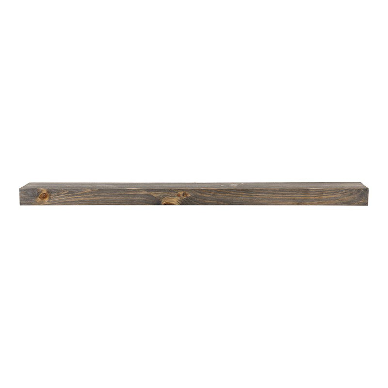 Modern Ember Vara Wood Mantel Shelf - 3 Inch Height - Variations in Grain and Natural Distressing, Driftwood, 60"