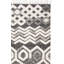 Tapis gris / blanc en laine noué à la main Castaneda-978508405