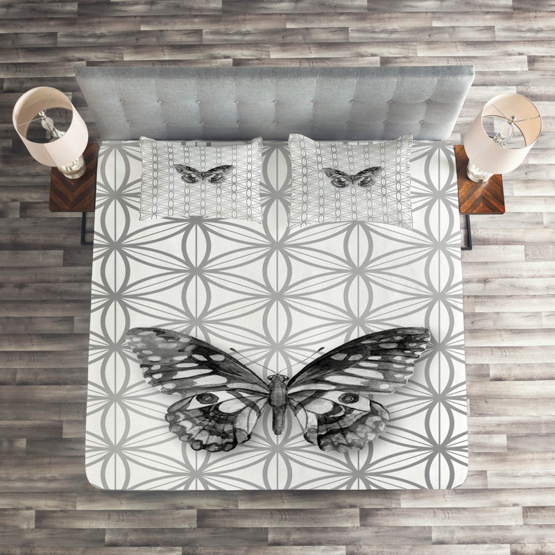 Farmhouse / Country Polyester Geometric Shapes Coverlet