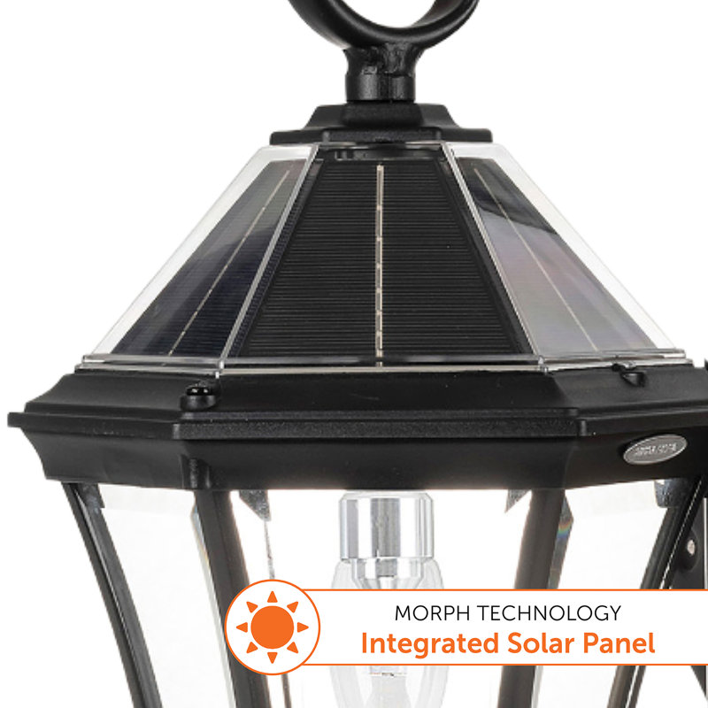 Aniha Solar Wall Sconce Lantern with Warm White LED Bulb