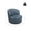 Fauteuil d'appoint pivotant en cuir véritable Zanvera